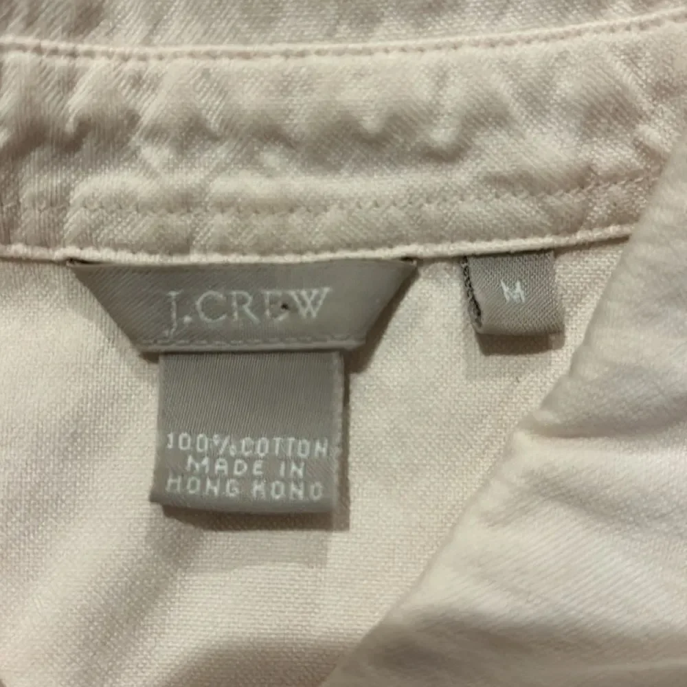 Jcrew women’s‎ light pink cotton long sleeve button front shirt